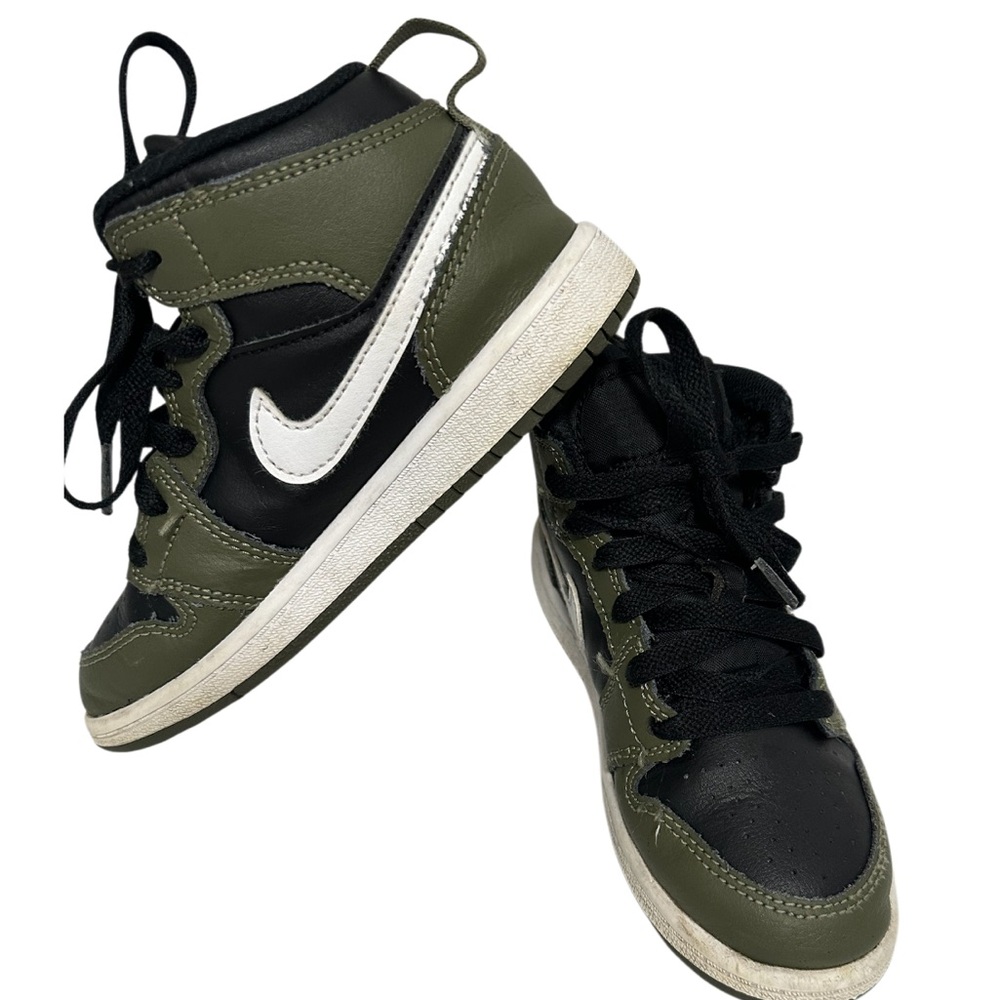 Nike Olive and Black High-Top Sneakers